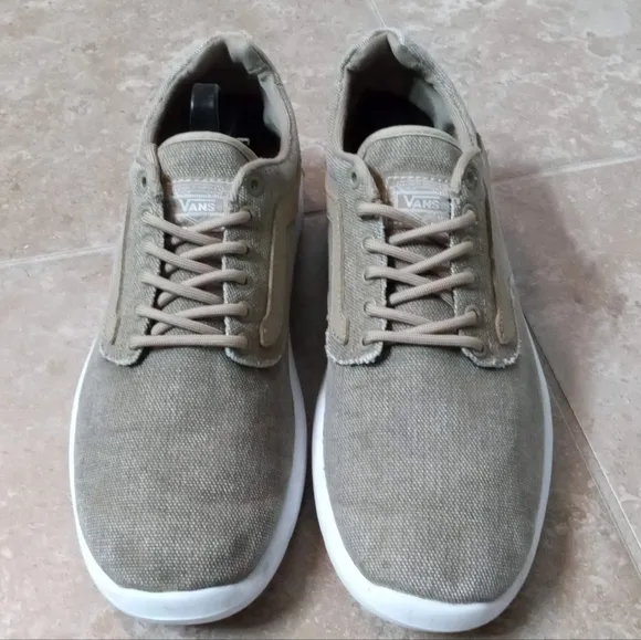 Vans Khaki Canvas Sneakers W12/ M10.5