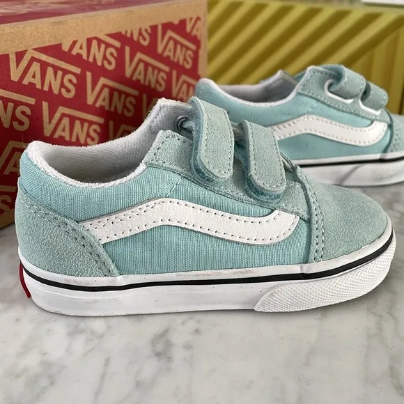 Vans Light Blue Toddler Gender Neutral Baby Boy Girl Size 6.5 Sneakers