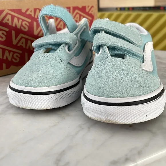 Vans Light Blue Toddler Gender Neutral Baby Boy Girl Size 6.5 Sneakers