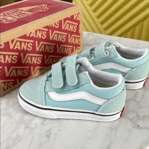 Vans Light Blue Toddler Gender Neutral Baby Boy Girl Size 6.5 Sneakers