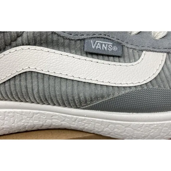 VANS UltraRange EXO SE Gray White Cord Corduroy Men's Size 6.5 Womens 8‎ New
