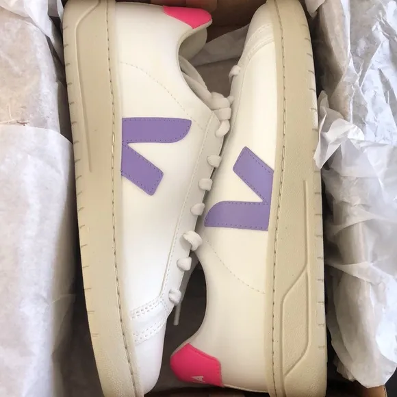 Veja Urca CWL white lavender pink size 10 EUR 41 new skater sneakers shoes