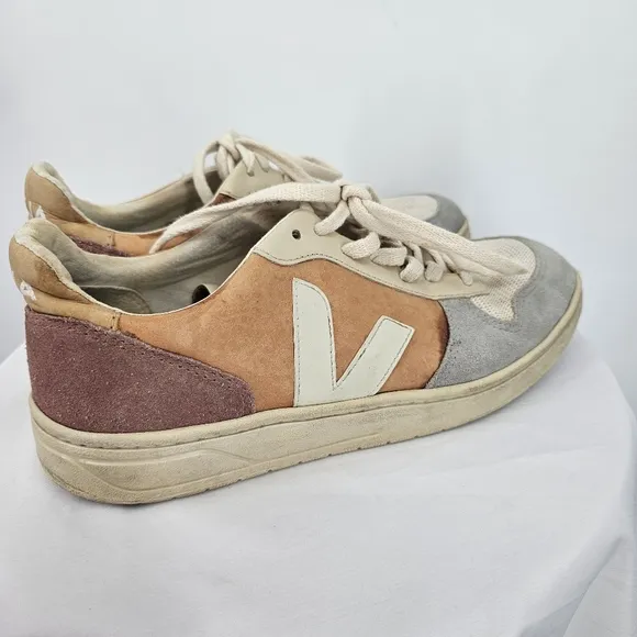 Veja V-10 Colorblock Sneakers | Leather Suede Mesh | Women’s 9