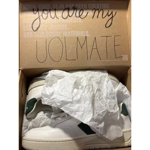 VEJA V-12 Sneakers in Extra-White Cyprus 11 New With Box Mens Athletic Shoes