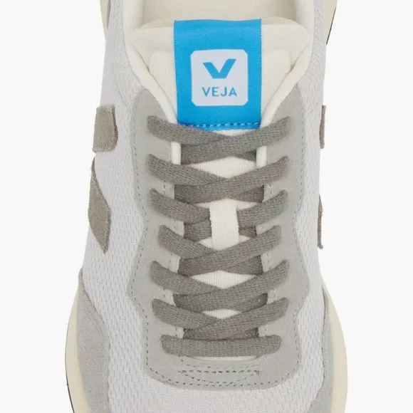 Veja White and Gray Sneakers