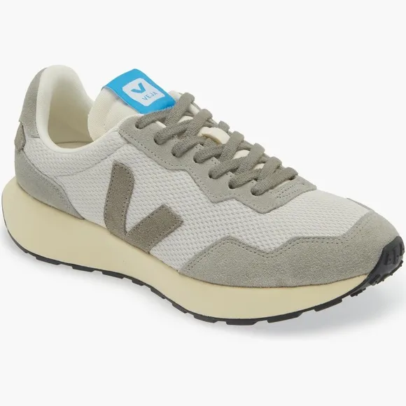 Veja White and Gray Sneakers
