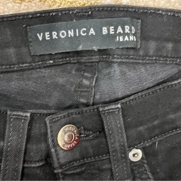 Veronica Beard Brooke 8.5” Skinny Jeans in Raven 25