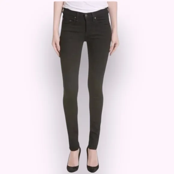 Veronica Beard Brooke 8.5” Skinny Jeans in Raven 25