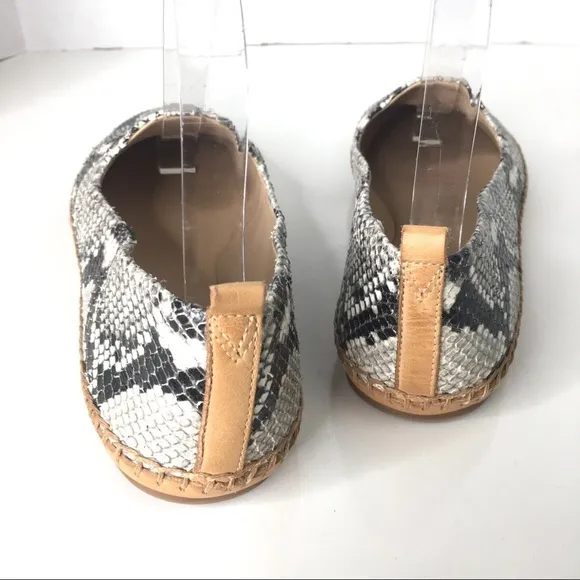 Veronica Beard Jaide Snake-Print Leather Moccasin Loafers