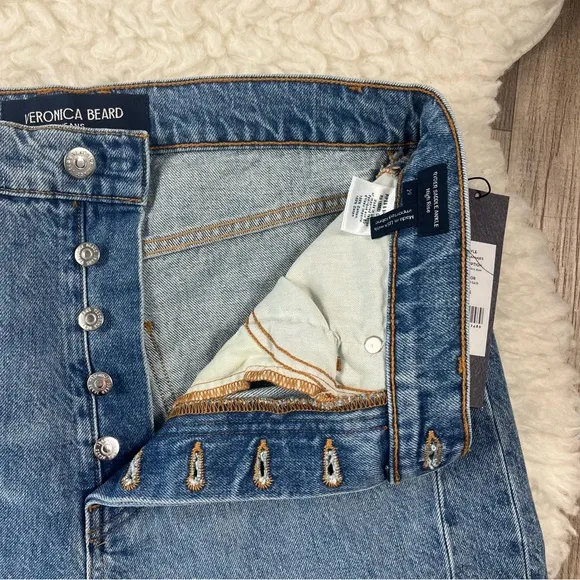 Veronica Beard Ryder Saddle jeans barrel leg wide leg