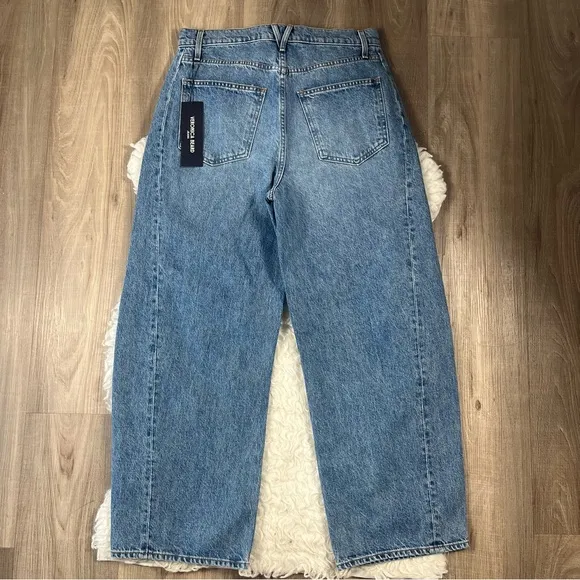 Veronica Beard Ryder Saddle jeans barrel leg wide leg
