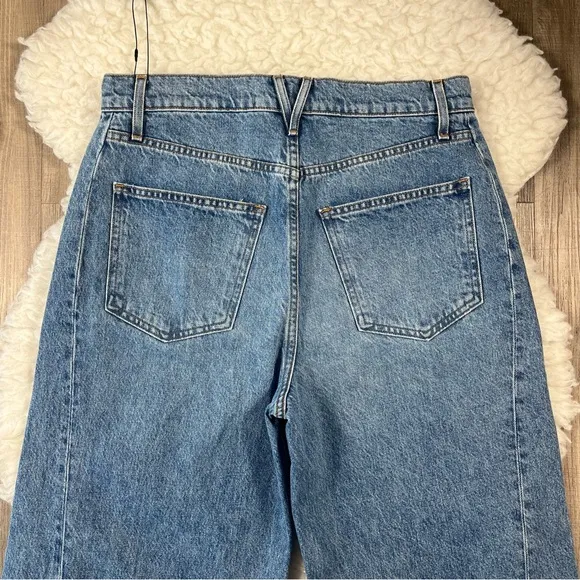 Veronica Beard Ryder Saddle jeans barrel leg wide leg