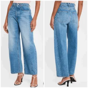 Veronica Beard Ryder Saddle jeans barrel leg wide leg
