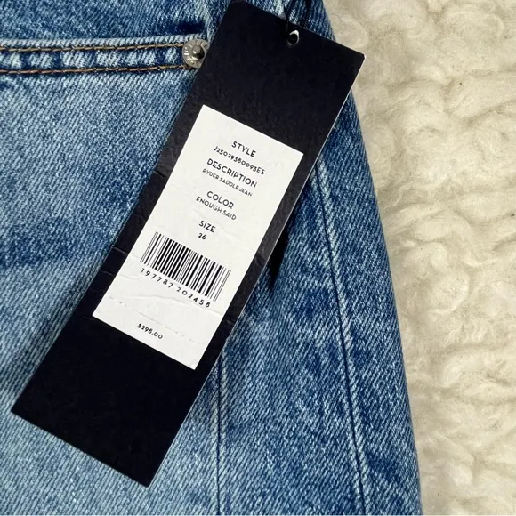 Veronica Beard Ryder Saddle jeans barrel leg wide leg
