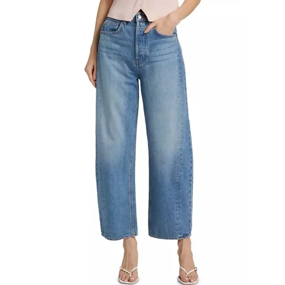 Veronica Beard Ryder Saddle jeans barrel leg wide leg