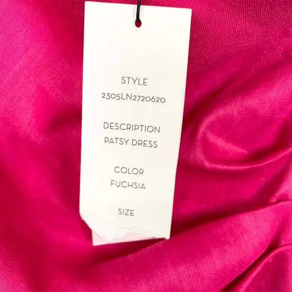 Veronica Beard Womens Patsy Linen Maxi Dress One Shoulder Fuchsia Pink Size 4