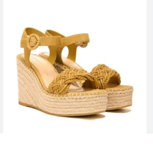 VERONICA BEARDReema Woven Espadrille Wedge Sandals size 9