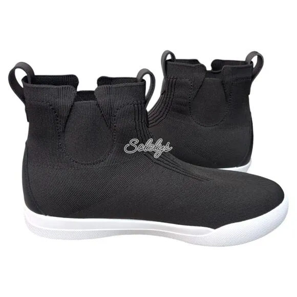 Vessi Weekend Chelsea Asphalt Black White Dyma-Tex Knit Waterproof Boot Women 11