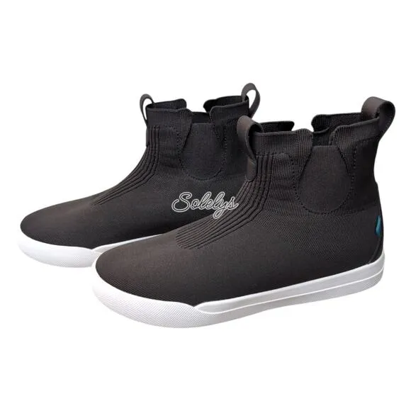 Vessi Weekend Chelsea Asphalt Black White Dyma-Tex Knit Waterproof Boot Women 11
