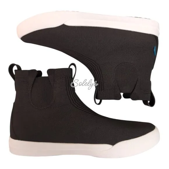 Vessi Weekend Chelsea Asphalt Black White Dyma-Tex Knit Waterproof Boot Women 11