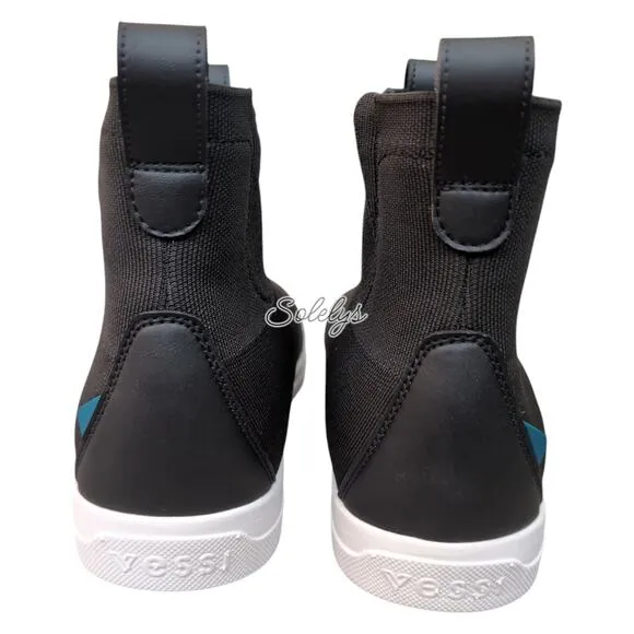 Vessi Weekend Chelsea Asphalt Black White Dyma-Tex Knit Waterproof Boot Women 11