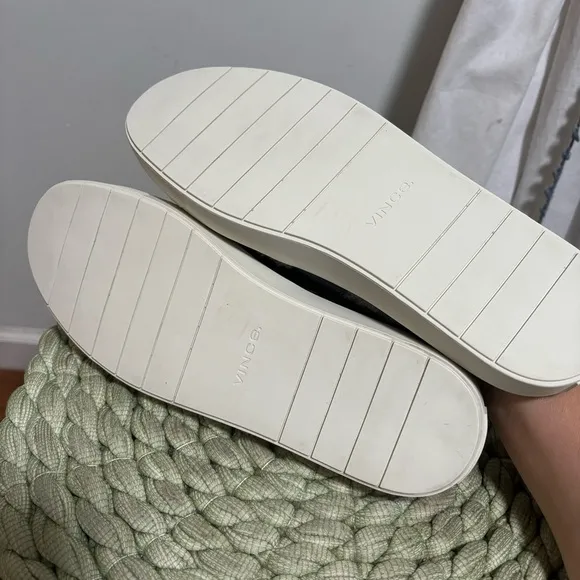Vince Blair Gray Mohair Wool Slip On Mule Sneakers