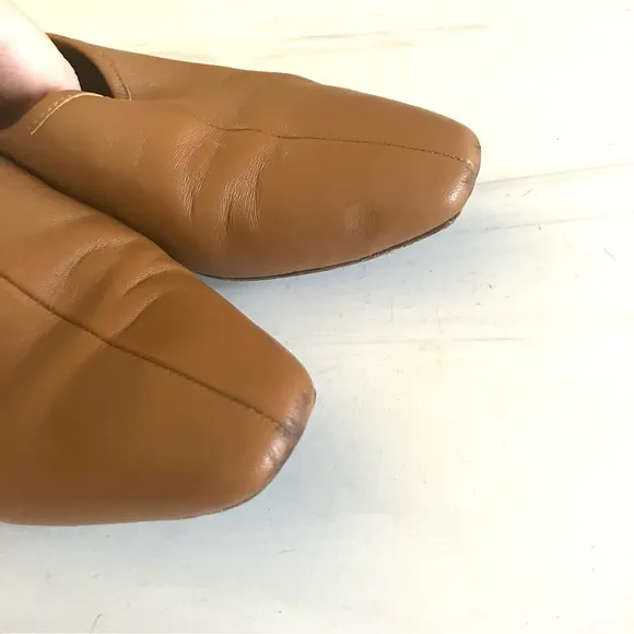 Vince Branine Light Brown Leather Loafers 7