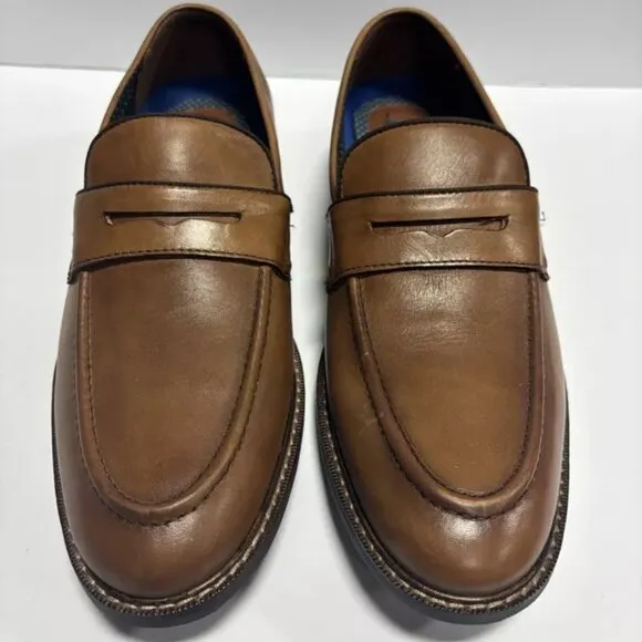 Vince Camuto Men’s Layton, Brown Penny Loafers, Size 8.5 M