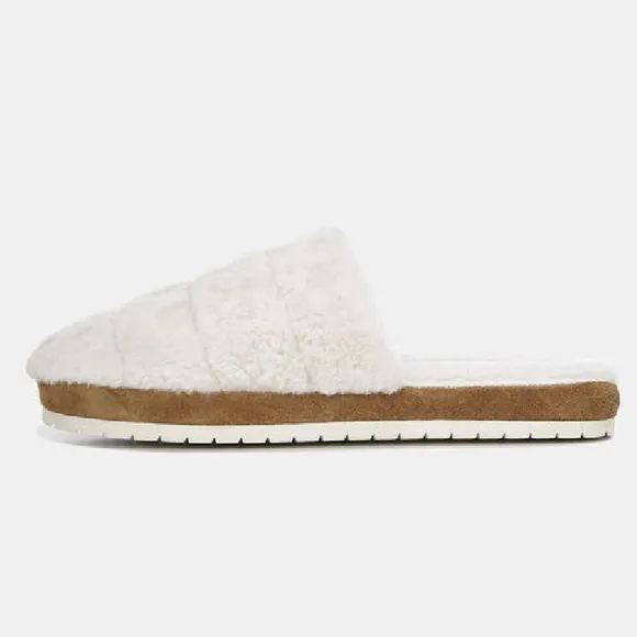 VINCE Loni Shearling Slipper Slides Size 9 NEW