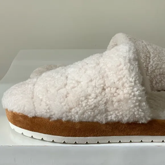 VINCE Loni Shearling Slipper Slides Size 9 NEW