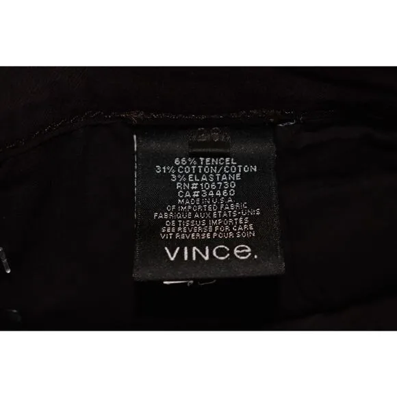 VINCE NEW $195 Dylan Skinny Stretch Denim Jean in Mulberry Size 26