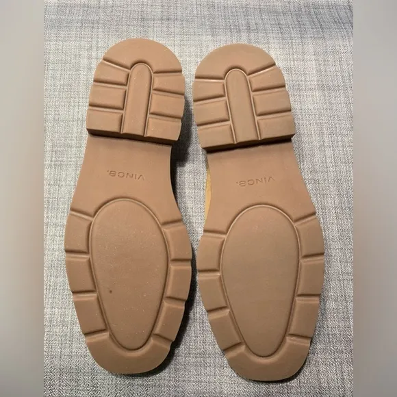 Vince Robin Suede Loafers Light Fawn
