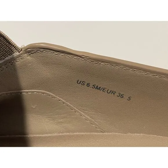 Vince Verrell Slip On Suede Mule Sneakers Low Back Tan Woodsmoke Sz 6.5 Neutral