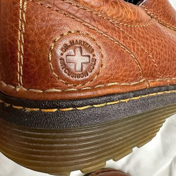 Vintage 90S Doc Martens Men Sz 10 Men Brown LeatherSlip On Loafers