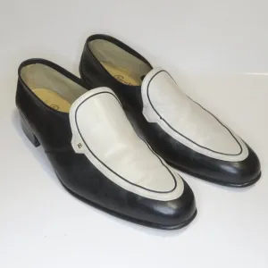 Vintage Bally Continental Switzerland Men's Designer Two-tone Loafers Size 9