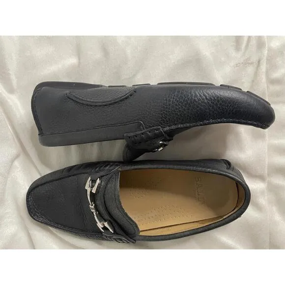 Vintage Bally Waffry Leather Loafers – Made in Italy – Slip-Ons Size 8D