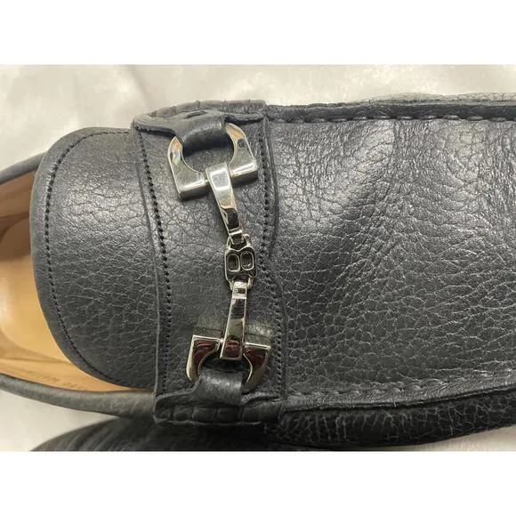 Vintage Bally Waffry Leather Loafers – Made in Italy – Slip-Ons Size 8D
