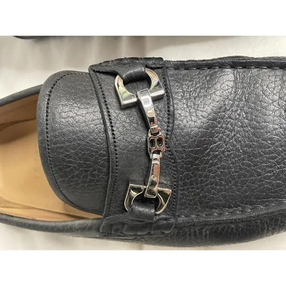 Vintage Bally Waffry Leather Loafers – Made in Italy – Slip-Ons Size 8D