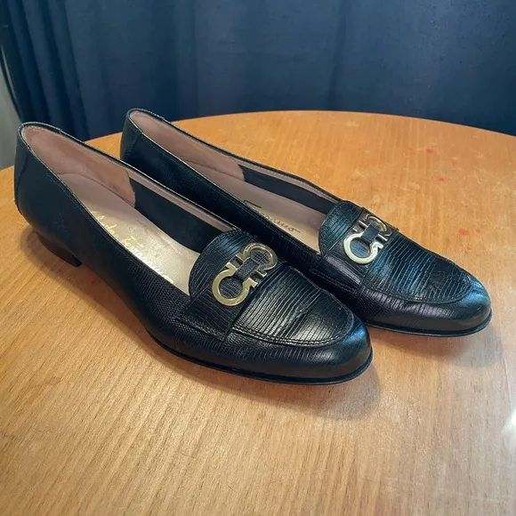 Vintage Ferragamo Leather Loafers