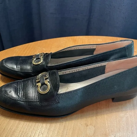 Vintage Ferragamo Leather Loafers