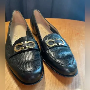 Vintage Ferragamo Leather Loafers