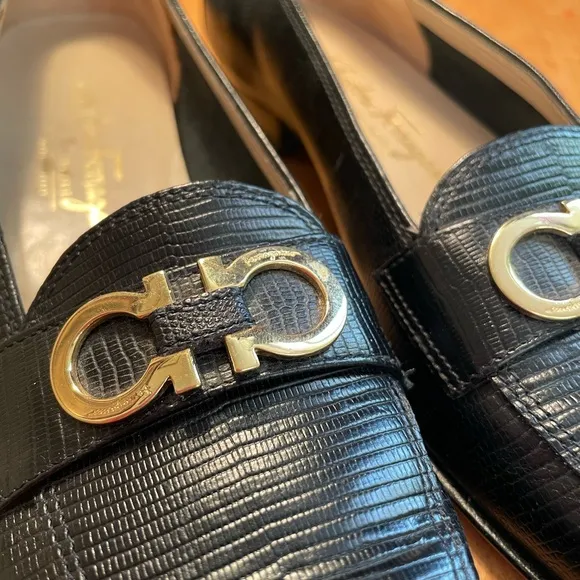 Vintage Ferragamo Leather Loafers