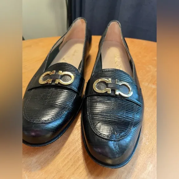 Vintage Ferragamo Leather Loafers