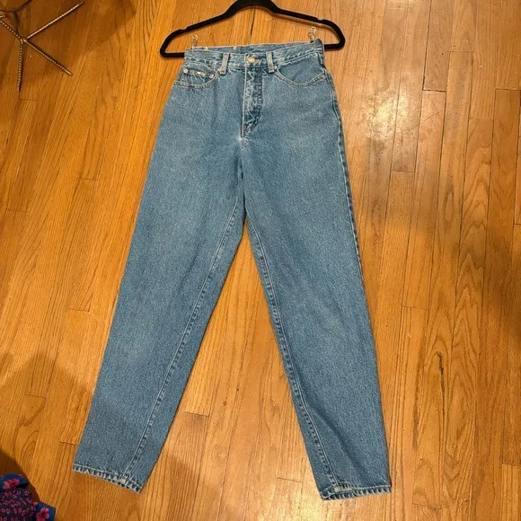 Vintage Noveli Jeans Metal Plaque Sailor Medallion Classic Retro Straight Leg
