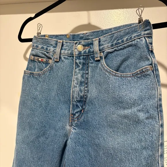Vintage Noveli Jeans Metal Plaque Sailor Medallion Classic Retro Straight Leg