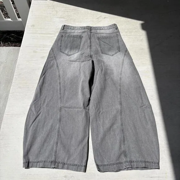 vintage super baggy grey washed jeans🖨️