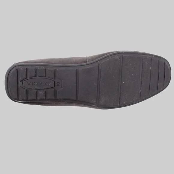 VIONIC Mercer Mason Driving Mocs Leather Loafers in Gray Sz. 11