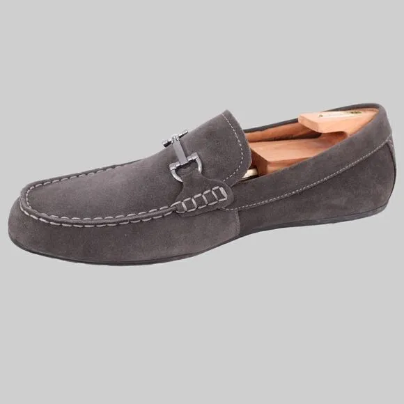 VIONIC Mercer Mason Driving Mocs Leather Loafers in Gray Sz. 11