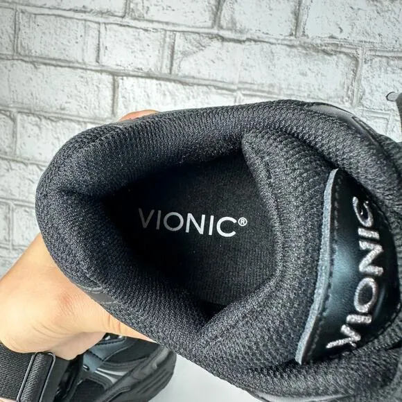 Vionic Sneakers Walker Classic Walking Shoes 23Walk Athletic Orthotic Black 8.5