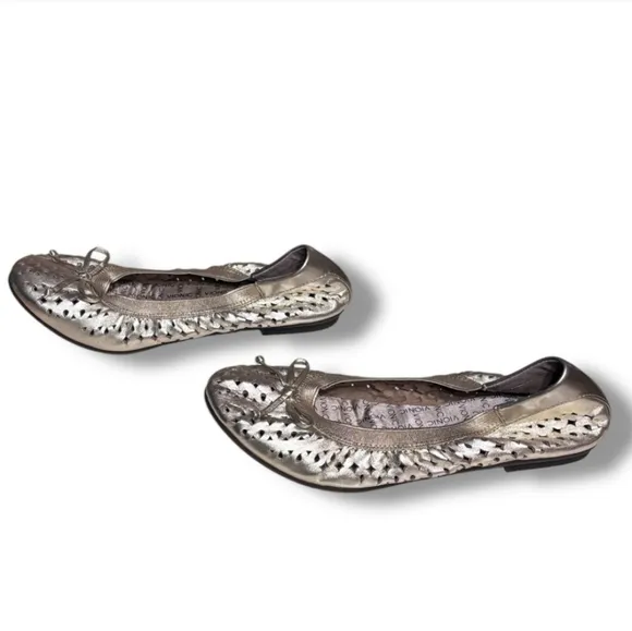 VIONIC Spark Surin Metallic Gold Ballet Flat NEW
